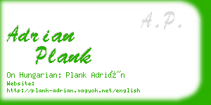 adrian plank business card